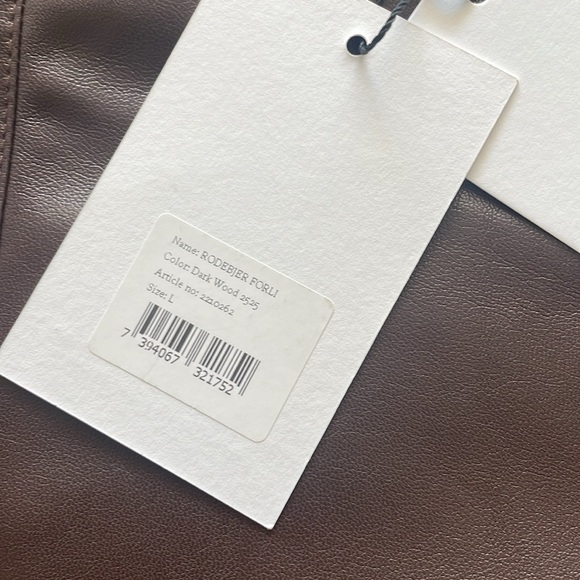 Rodebjer Forli faux leather midi skirt NWT - Picture 7 of 16